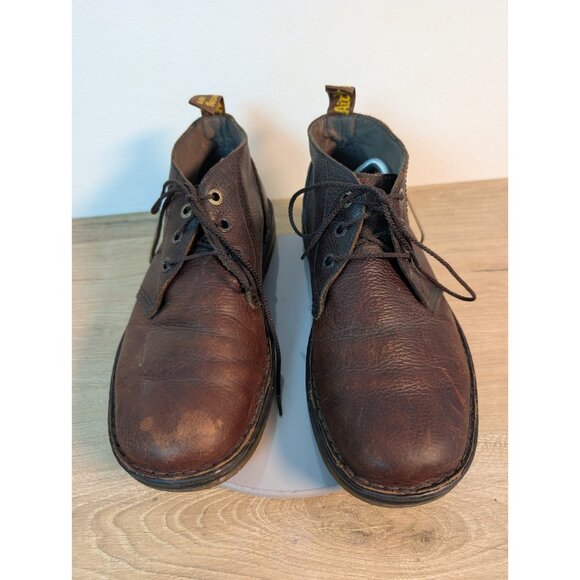 Dr Doc Martens Sussex Air Wair Chukka Boots Brown Leather AW004 Unisex Mens 11 - Picture 4 of 11